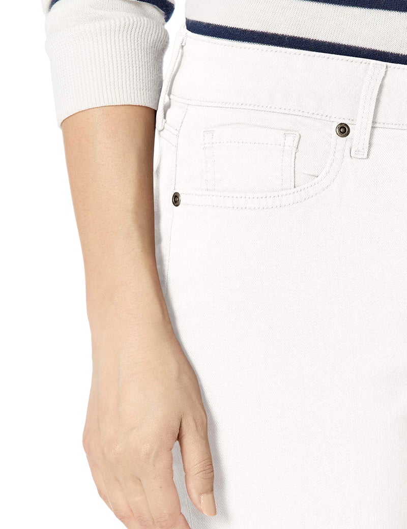 NYDJ Women's Marilyn Straight Cuff Cropped Slimming Jeans, Optic White, 14 - Image 2